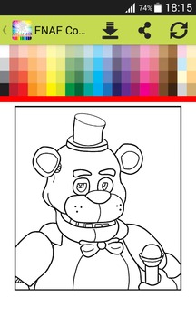 Coloring Book Five Nights游戲截圖2