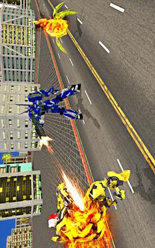 US Police Robot Transform Helicopter Wars游戲截圖1