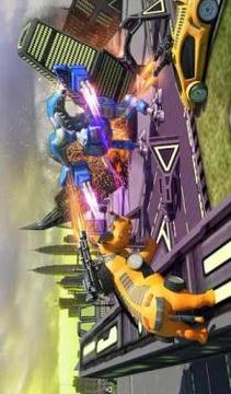 Robot Car Transforming Rhinoceros Wild Rhino Games游戲截圖1