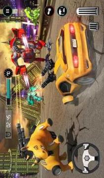 Robot Car Transforming Rhinoceros Wild Rhino Games游戲截圖5