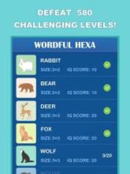 Wordful Hexa-Block Word Search游戲截圖5
