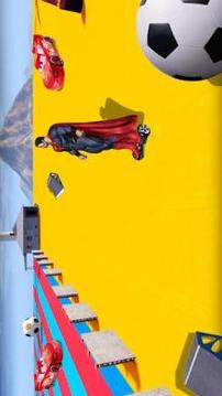 Superheroes Hoverboard Fast Highway Racing游戲截圖2