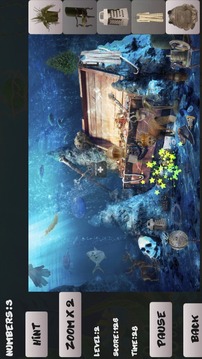 水族館。隱藏的對象游戲截圖4