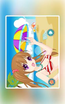 陽光女孩沙灘裝扮游戲截圖3