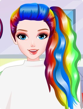 完美的彩虹髮型的美髮師游戏截图1