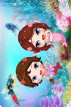 可愛的美人魚公主裝扮游戲截圖3