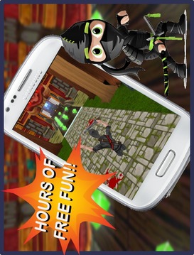 忍者鬥士跑酷 3D!游戲截圖1