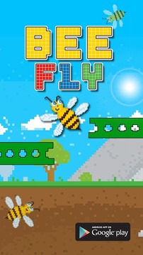 蜜蜂飞 - 飞得高蜜蜂游戏截图1