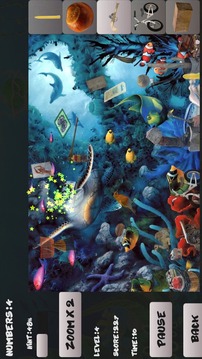 水族館。隱藏的對象游戲截圖3