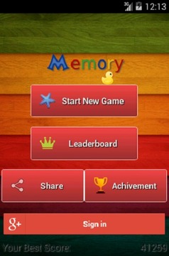 记忆游戏 - Memory游戏截图1