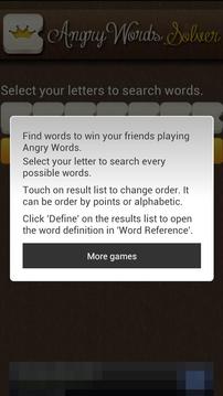 AngryWords Wordfeud Solver游戲截圖1