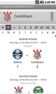 Campeonato Brasileiro 2011游戲截圖3