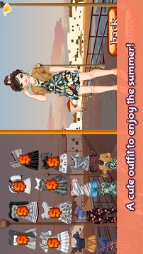 Summer Dress Up –女孩的假期游戲截圖2