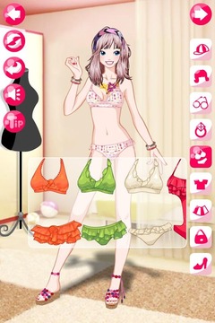 海灘女孩裝扮游戲截圖3