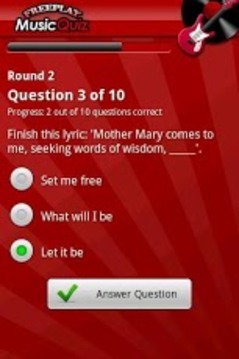 FreePlay Music Quiz游戲截圖4