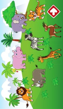 動畫拼圖動物游戲截圖2