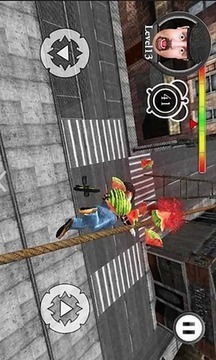 胖子鋼索獨輪秀3D游戲截圖2