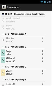 Soccer Live Scores游戲截圖5