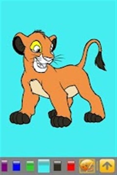Lion King Coloring for Kids游戲截圖1