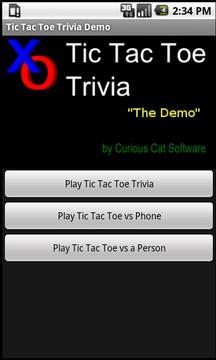 智力問答 Tic Tac Toe Trvia游戲截圖1