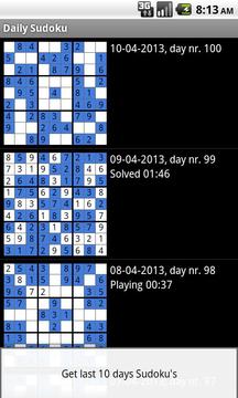 每日數(shù)獨(dú)免費(fèi) (sudoku)游戲截圖5