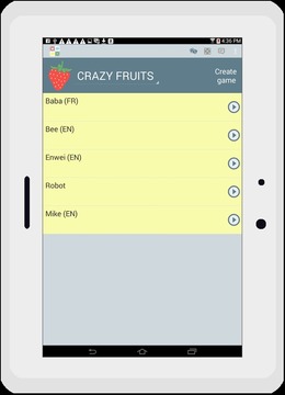 Crazy fruits (Play & Chat)游戲截圖1