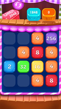 2048糖果版游戲截圖1