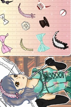 時尚女孩卡通化妝游戲截圖2