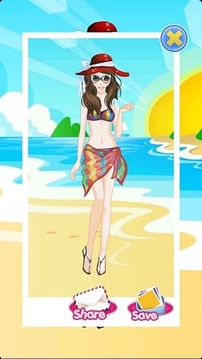 夏日海灘打扮游戲截圖4