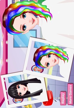 完美的彩虹髮型的美髮師游戏截图3