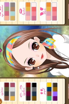 可愛的動漫女孩扮靚游戲截圖3
