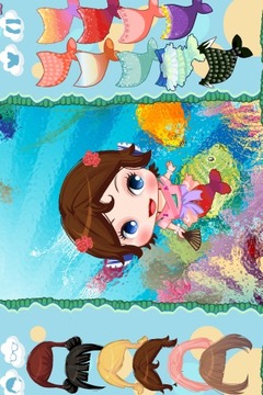 可愛的美人魚公主裝扮游戲截圖1