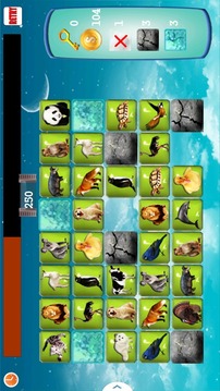 可愛的動物人子連接游戲截圖1