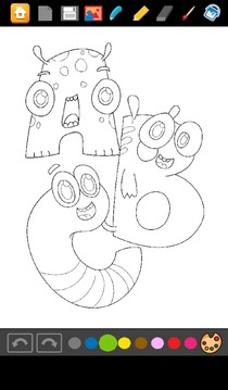 著色字母童裝游戲截圖3