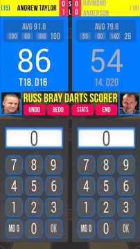 Russ Bray Darts Scorer Free游戲截圖1