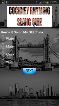 Cockney Rhyming Slang Quiz游戲截圖5