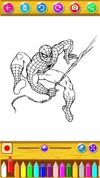 The amazing spider hero Coloring Pages游戲截圖1
