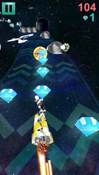 Galaxy Hoverboard Run游戲截圖3