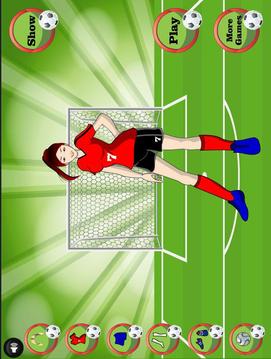 Girl Footballer Dressup游戲截圖5