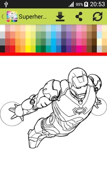Coloring Book Superheroes游戲截圖4