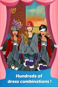 Skater Girl Dress Up Makeover游戲截圖2