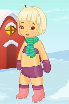 X-Mas Snow Kid Dress Up游戲截圖3
