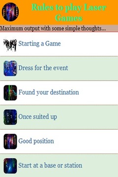 Rules to play Laser Games游戲截圖2