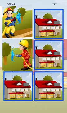 Fireman Samy Memory Puzzle游戲截圖3