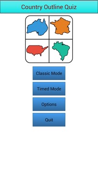 Country Outline Quiz游戲截圖1
