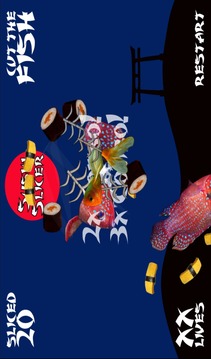 Ninja Sushi Slicer游戲截圖5