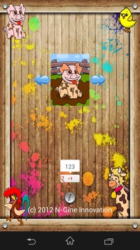 Coloring Board HD Farm Animals游戲截圖3