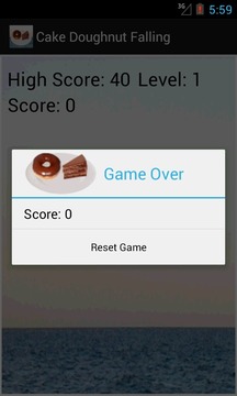 Cake Doughnut Falling Game游戲截圖2