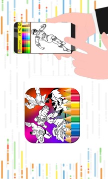 coloring book Super Heros free游戲截圖1