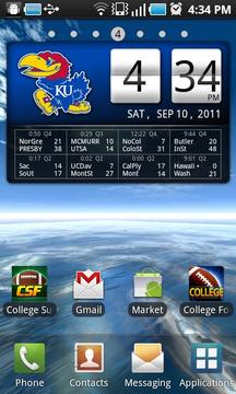 Kansas Jayhawks Live Clock游戲截圖2